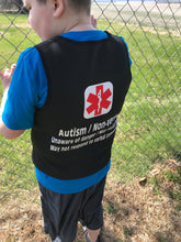 Autism Non-verbal Safety Medical Alert Pressure Vest Adult Youth