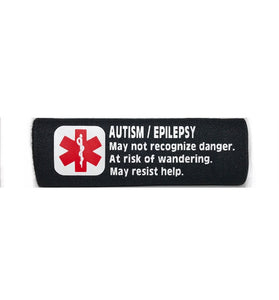 Car Seat/Harness Autism Epilepsy Seizure Medical Alert Seat Belt Cover