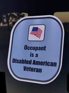 Disabled American Veteran Decal Sticker