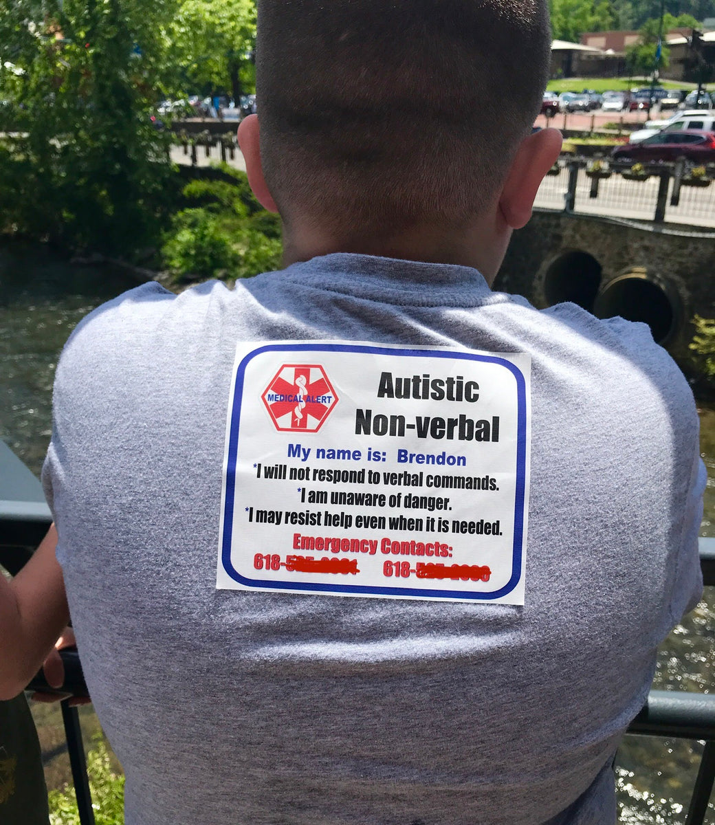 Autism Non-verbal Safety Patches - Personalize Yourself - Re-usable ...
