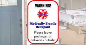 Medically Fragile Door Decal