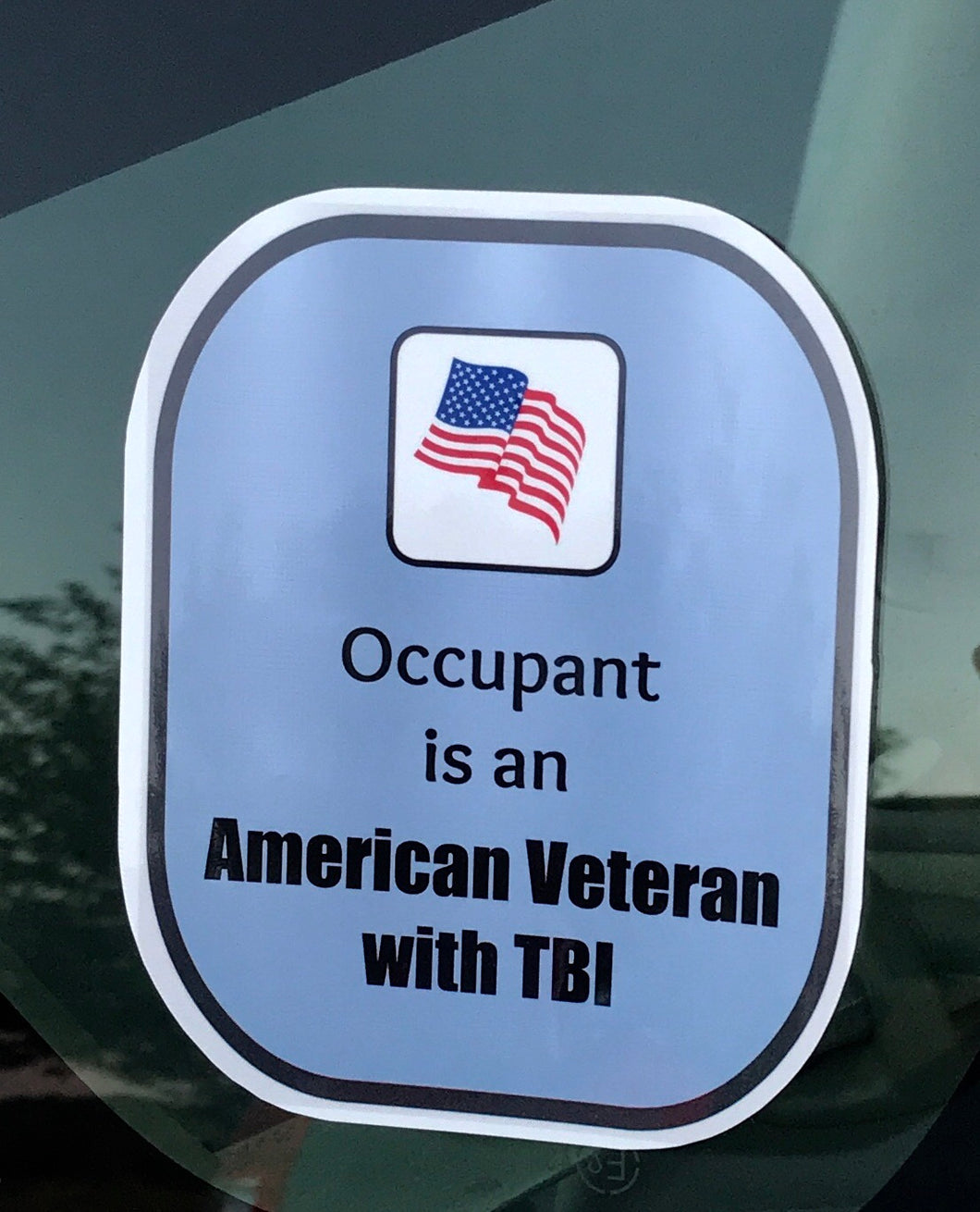 American Veteran TBI Decal Sticker