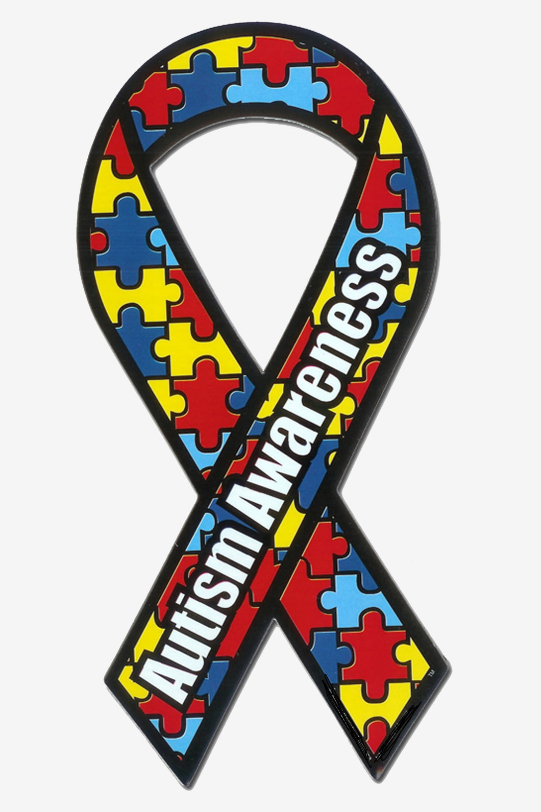 2 Pack Autism Awareness Ribbon Decals