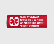 Down Syndrome Backpack Seat/Harness Medical Alert Seatbelt Cover