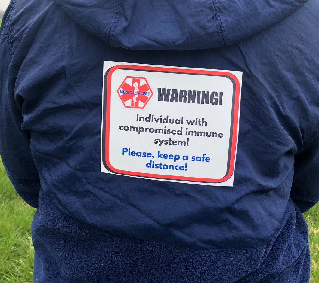 Compromised Immunity - Re-usable - Soft Polyester Fabric Patches