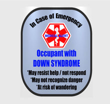 Down Syndrome Backpack Strap - Car Seat Strap Cover - Window Decal Set