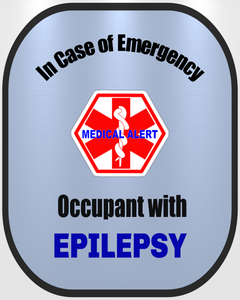 Epilepsy Decals Medical Alert Safety Sticker-Set of 2 – Safety ...